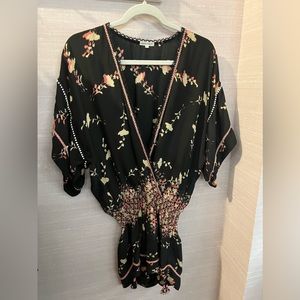 Poupette St. Barths, silk romper, size small